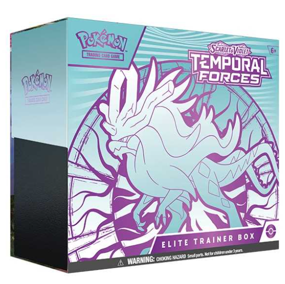 Pokémon TCG: Scarlet & Violet 5 - Temporal Forces - Elite Trainer Box: Walking Wake and Iron Leaves CASE of 10