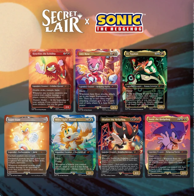 MTG Secret Lair x Sonic NON FOIL Friends And Foes