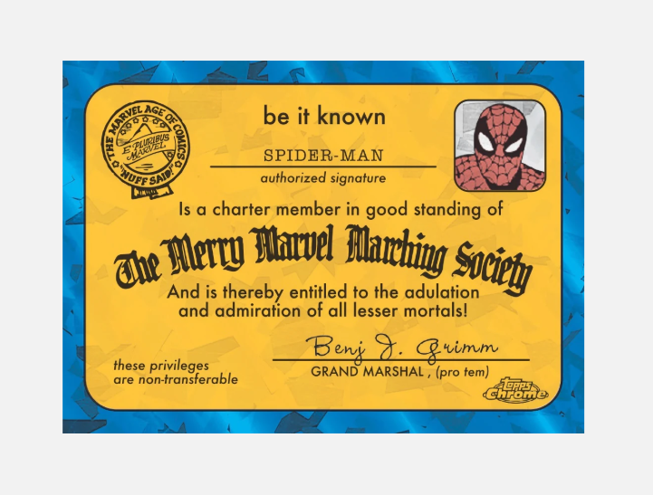 2025 Marvel Comics Chrome® Sapphire - Hobby Box