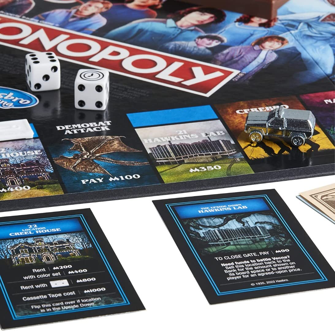 Hasbro Gaming Monopoly: Netflix Stranger Things Edition Board Game for Adults...