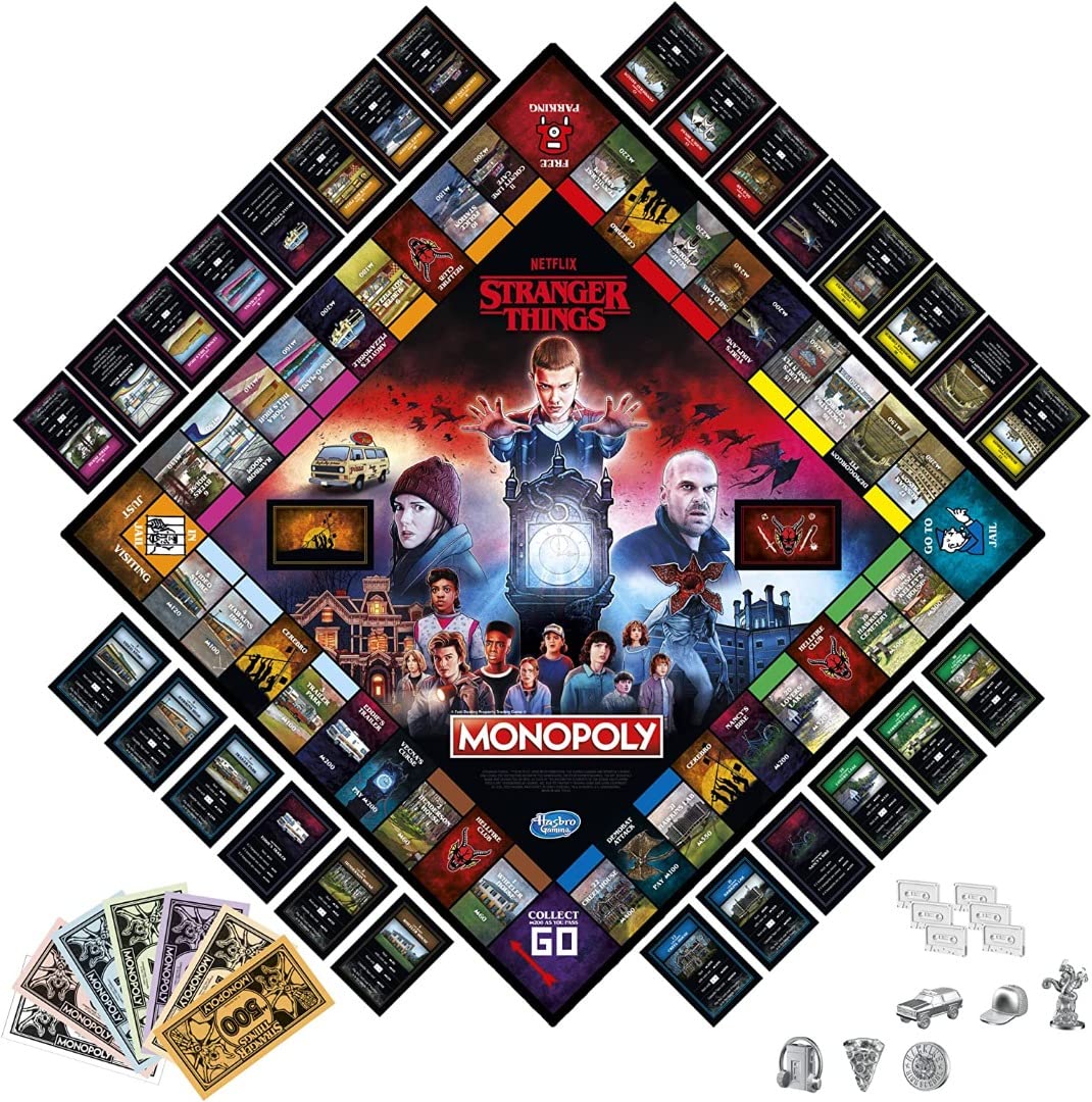 Hasbro Gaming Monopoly: Netflix Stranger Things Edition Board Game for Adults...