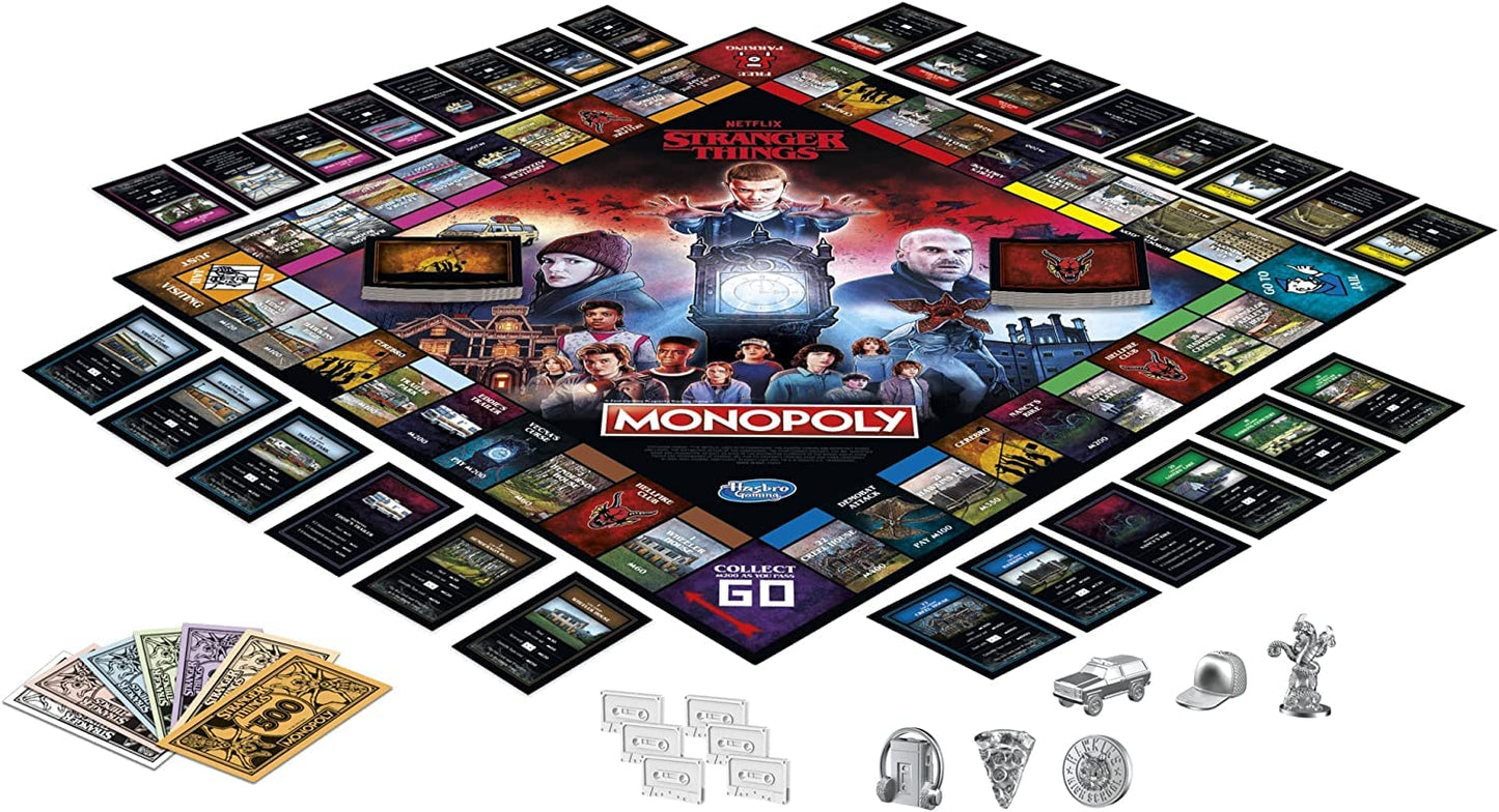 Hasbro Gaming Monopoly: Netflix Stranger Things Edition Board Game for Adults...