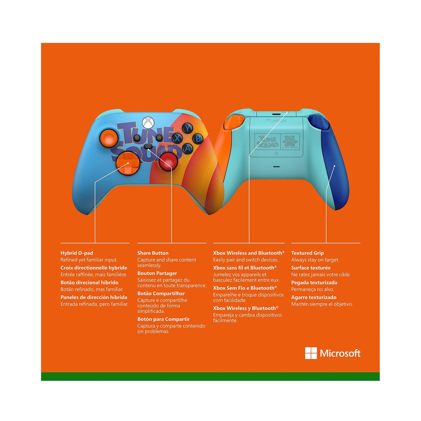 Xbox Wireless Controller - "Space Jam: A New Legacy" Blue/Orange